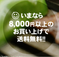 いまなら8,000円以上のお買い上げで送料無料!! いまなら8,000円以上のお買い上げで送料無料!!